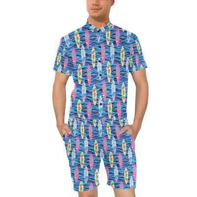 Surfboard Print Design LKS304 Men's Romper