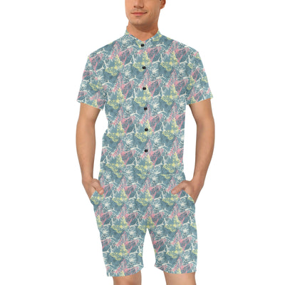 Butterfly Pattern Print Design 01 Men's Romper