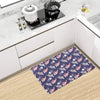 Sea Turtle With Jelly Fish Print Design LKS301 Kitchen Mat