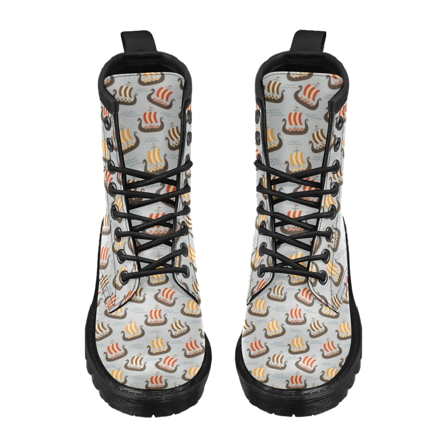 Vikings Print Design LKS308 Women's Boots