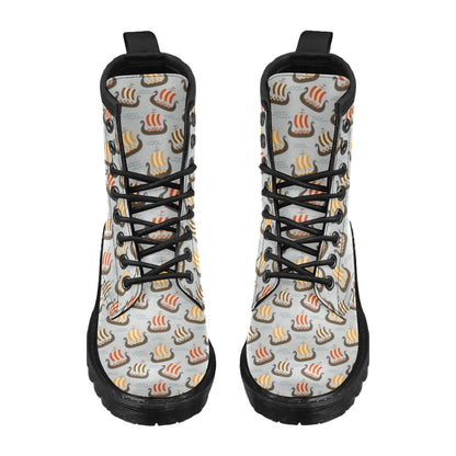 Vikings Print Design LKS308 Women's Boots