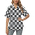 Checkered Flag Crown Pattern Women's Hawaiian Shirt