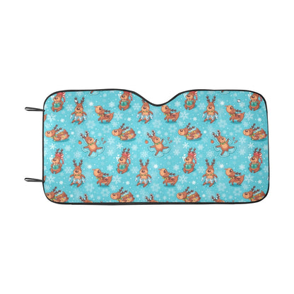 Reindeer Print Design LKS402 Car front Windshield Sun Shade