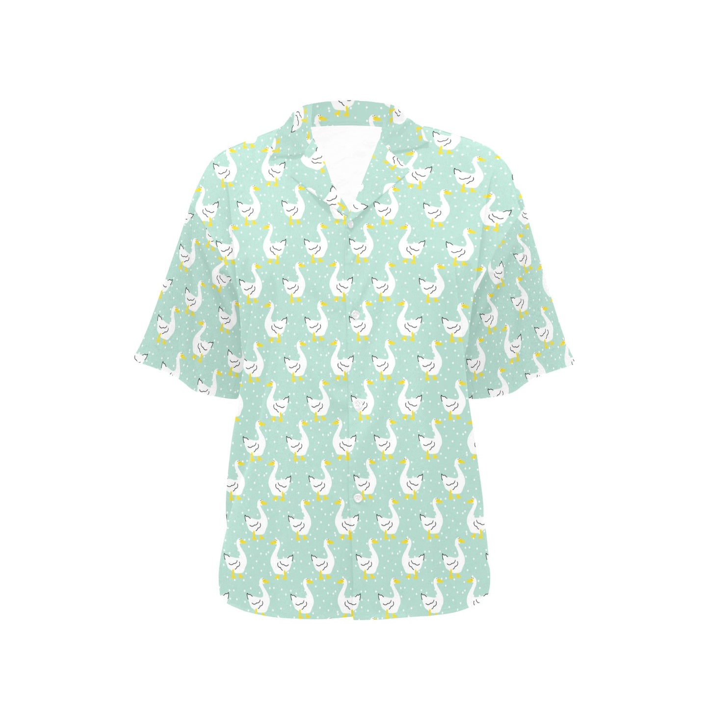 Goose Print Design LKS404 Women's Hawaiian Shirt