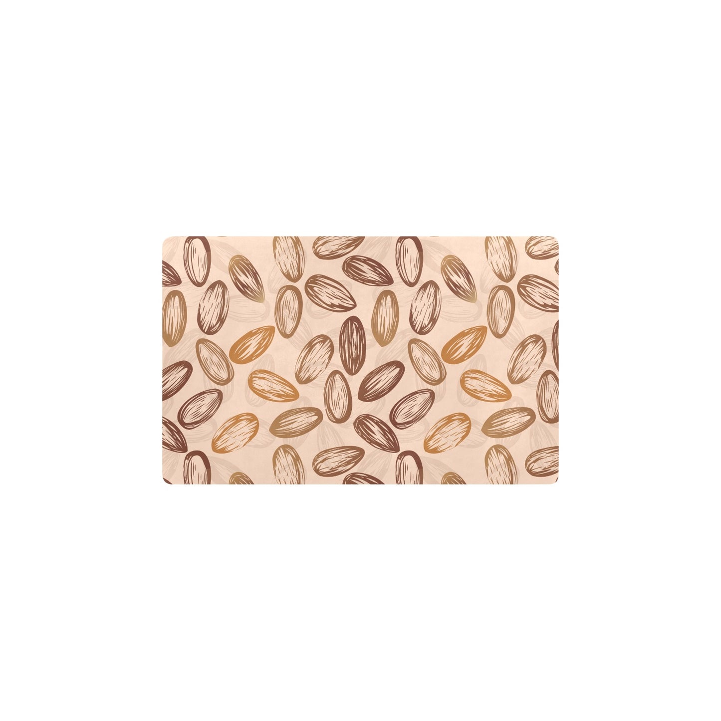 Almond Pattern Print Design 02 Kitchen Mat