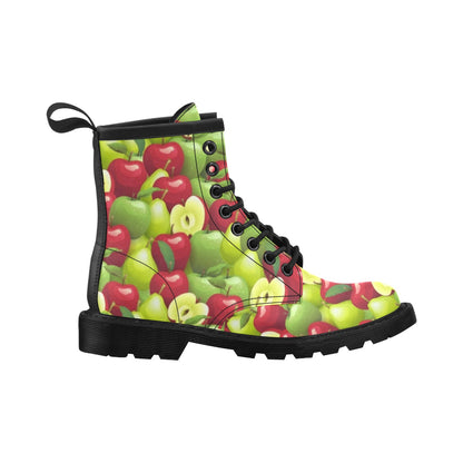 Apple Pattern Print Design AP03 Women's Boots
