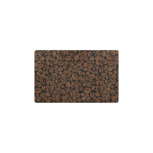 Coffee Pattern Print Design 01 Kitchen Mat