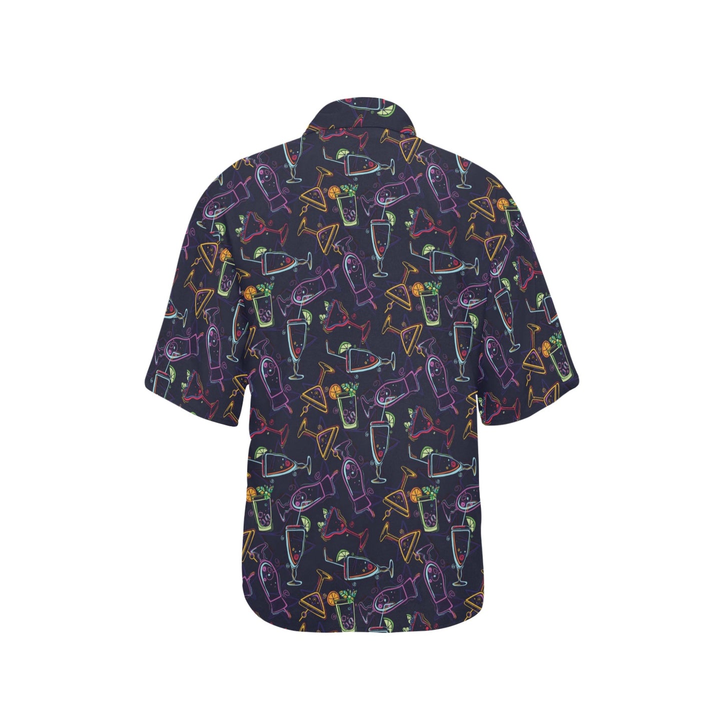 Cocktail Pattern Print Design 04 Women's Hawaiian Shirt