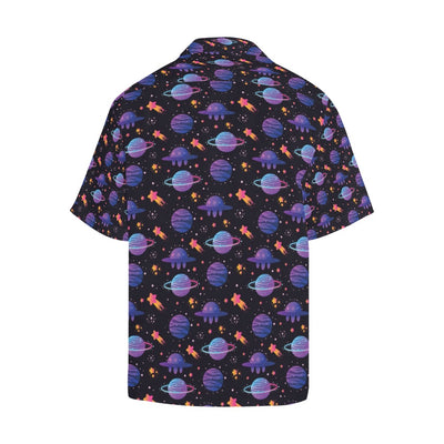 UFO Star Galaxy Print Design LKS308 Men's Hawaiian Shirt