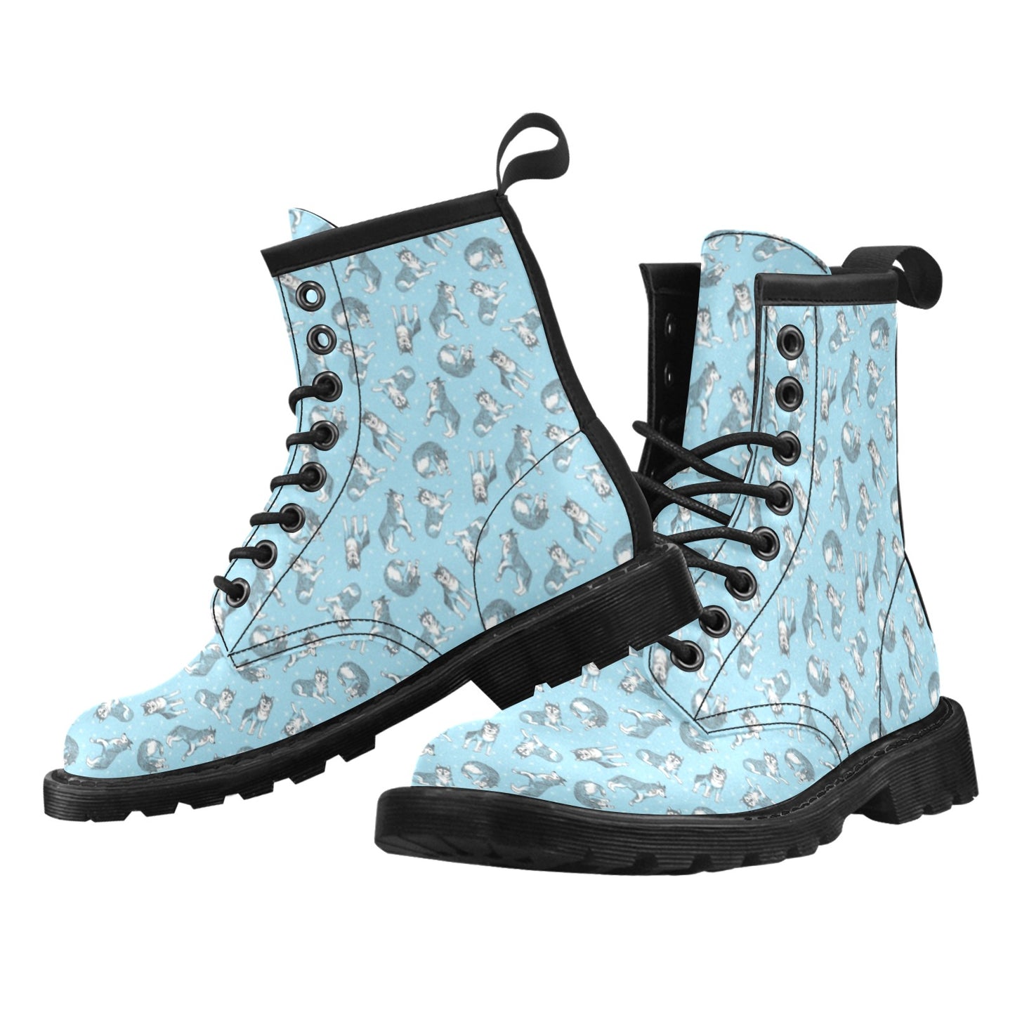Wolf Design Print Pattern Women's Boots