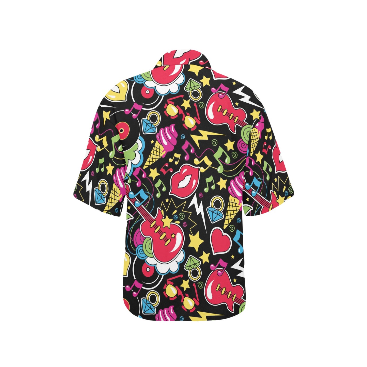 Pop Art Pattern Print Design A04 Women's Hawaiian Shirt