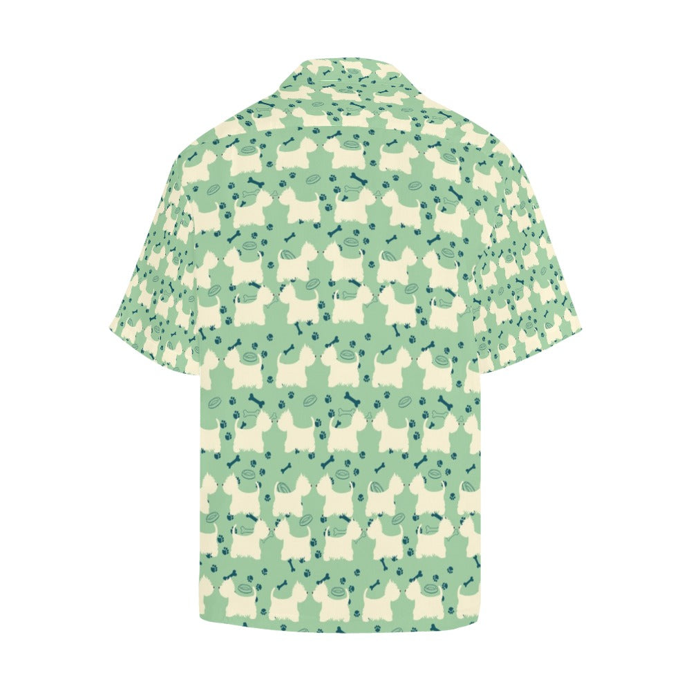 Scottish Terriers Print Design LKS302 Men's Hawaiian Shirt