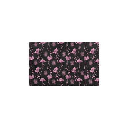 Flamingo Pink Print Pattern Kitchen Mat