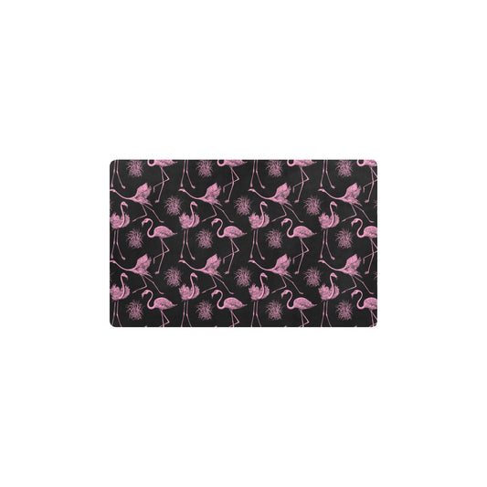 Flamingo Pink Print Pattern Kitchen Mat