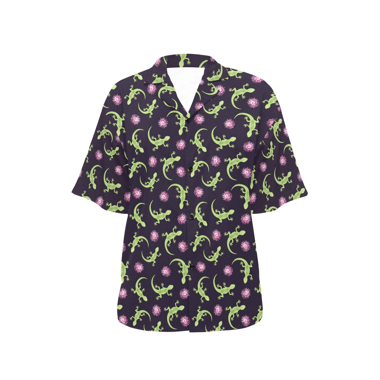 lizard Print Design LKS402 Women's Hawaiian Shirt