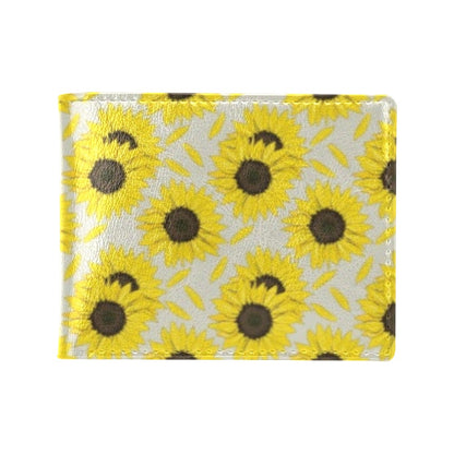 Sunflower Print Design LKS309 Men's ID Card Wallet