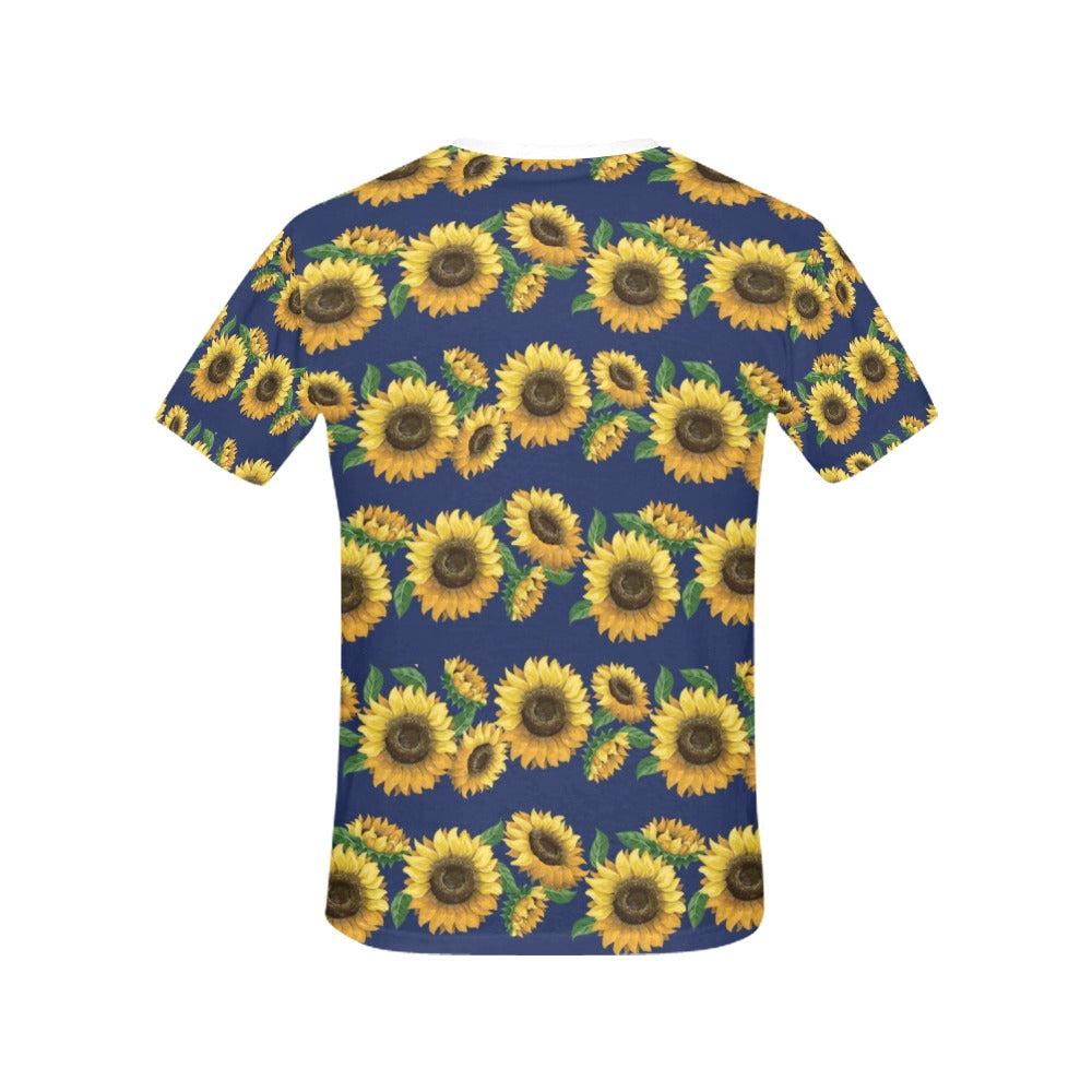 Sunflower Print Design LKS307 Women's  T-shirt