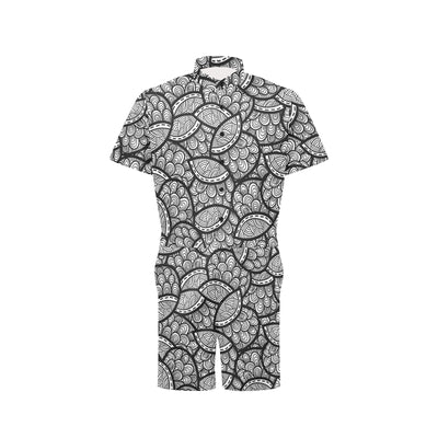 Polynesian Pattern Print Design A01 Men's Romper