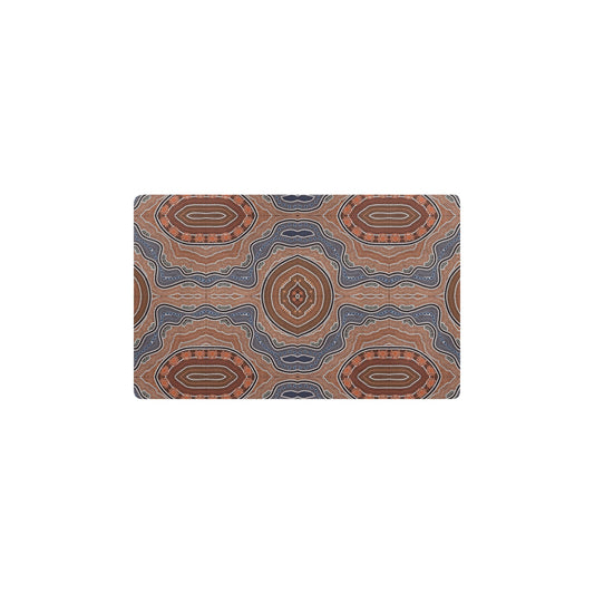 Aboriginal Pattern Print Design 01 Kitchen Mat