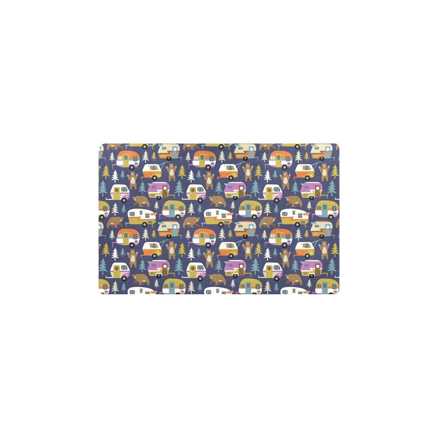 Camper Pattern Print Design 04 Kitchen Mat