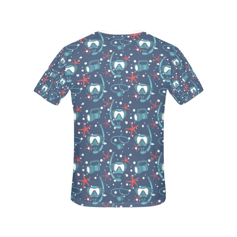 Scuba Equipment Print Design LKS302 Women's  T-shirt