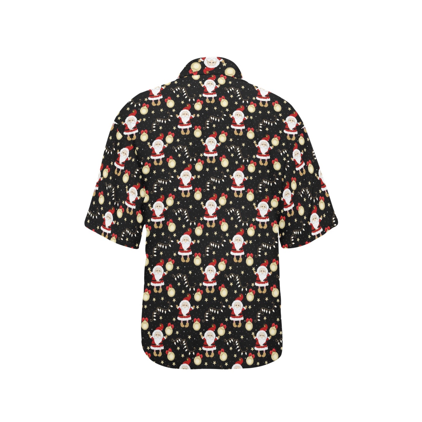 Santa Christmas Themed Print Design LKS307 Women's Hawaiian Shirt