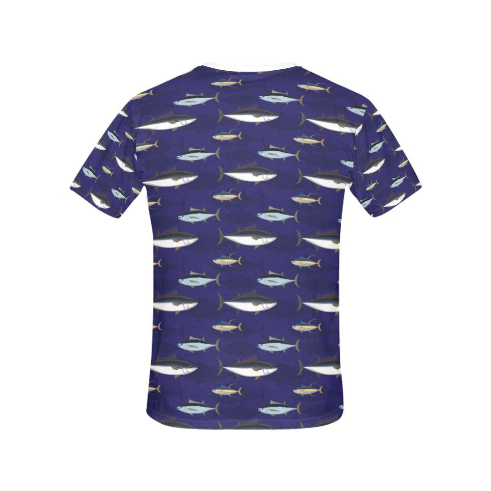 Tuna Fish Print Design LKS304 Women's  T-shirt