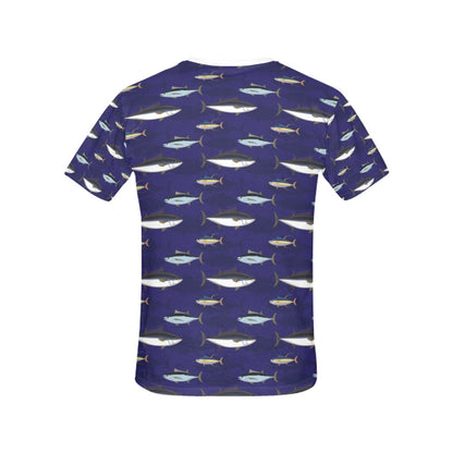 Tuna Fish Print Design LKS304 Women's  T-shirt