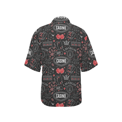 Casino Pattern Print Design 04 Women's Hawaiian Shirt