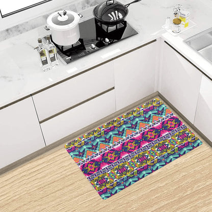 Indian Navajo Color Themed Design Print Kitchen Mat