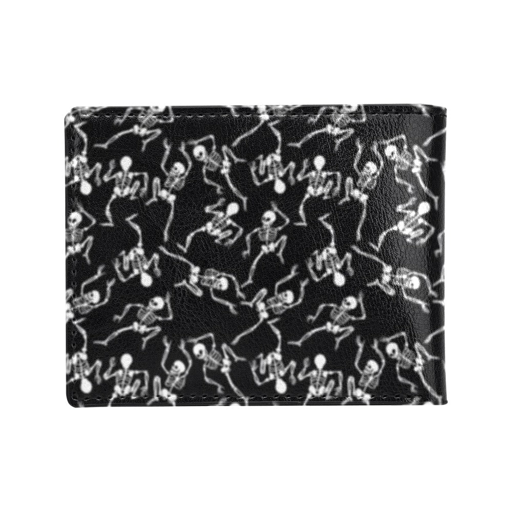 Skeleton Style Print Men's ID Card Wallet