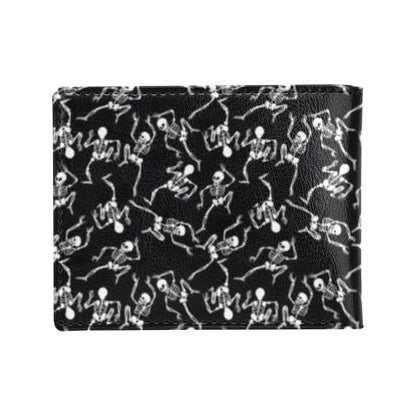 Skeleton Style Print Men's ID Card Wallet