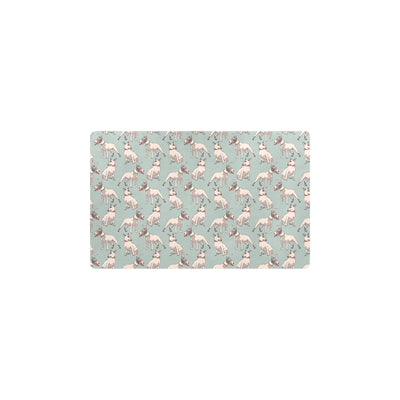 Bull Terrier Cute Print Pattern Kitchen Mat