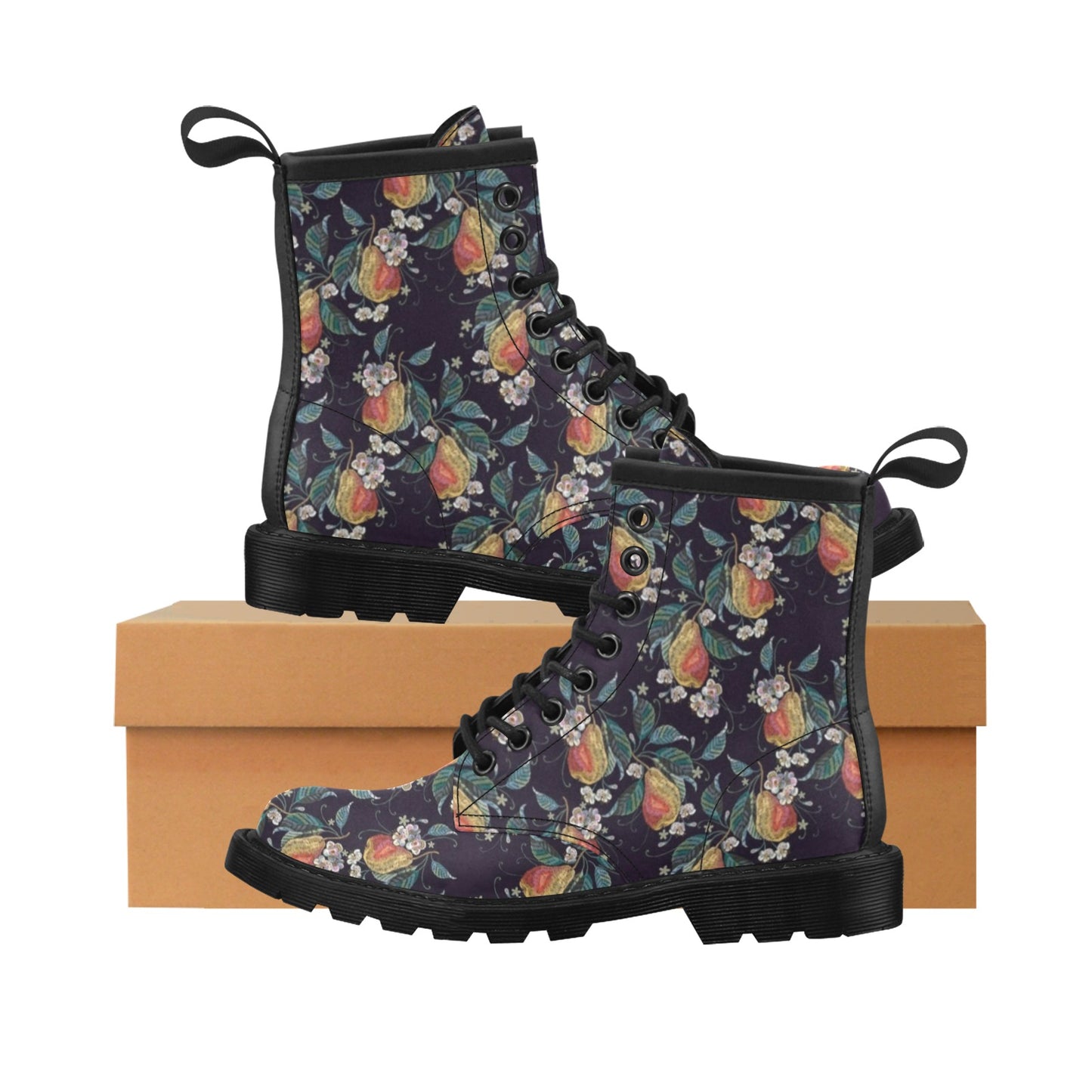 Pear Pattern Print Design PE02 Women's Boots
