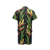 Bird Of Paradise Pattern Print Design BOP012 Men's Romper