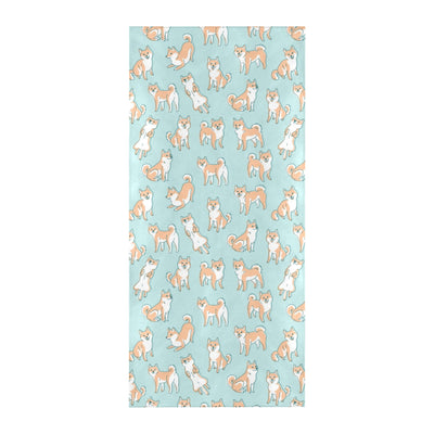 Shiba Inu Print Design LKS304 Beach Towel 32" x 71"