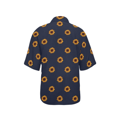 Sunflower Print Design LKS304 Women's Hawaiian Shirt