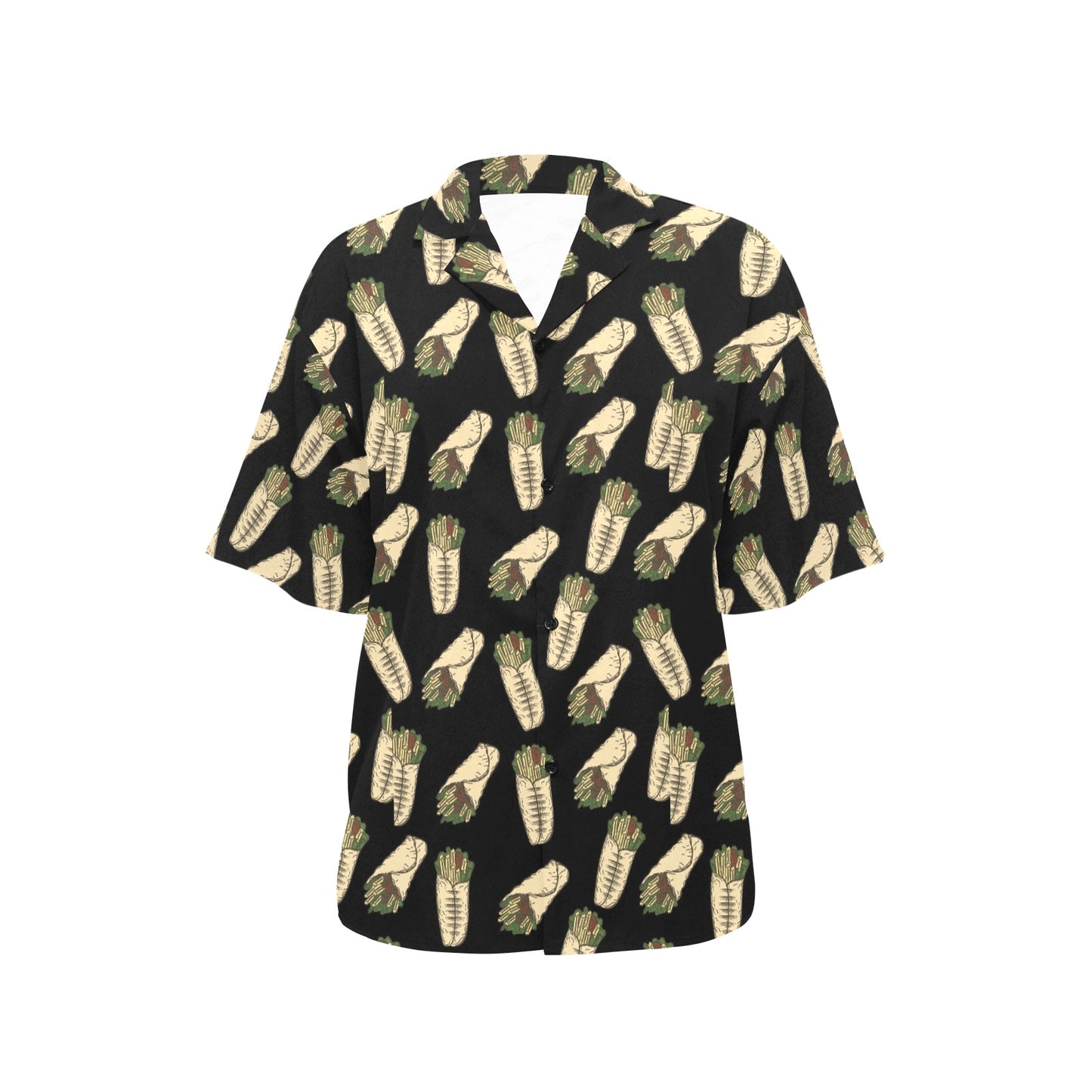 Burrito Print Design LKS303 Women's Hawaiian Shirt