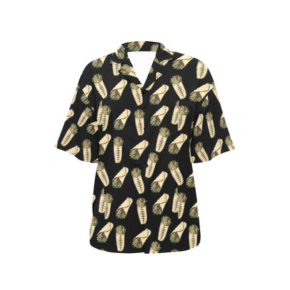Burrito Print Design LKS303 Women's Hawaiian Shirt
