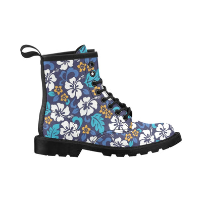 Hibiscus Pattern Print Design HB030 Women's Boots