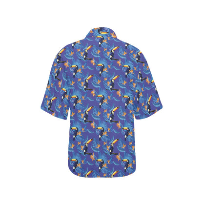 Toucan Print Design LKS306 Women's Hawaiian Shirt