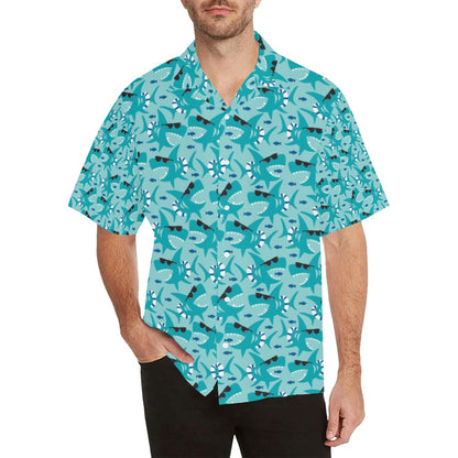 Shark Cute Print Design LKS302 Men's Hawaiian Shirt
