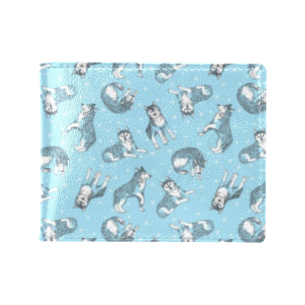 Wolf Design Print Pattern Men's ID Card Wallet