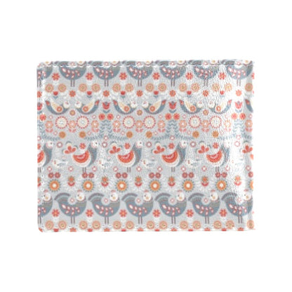 Swedish Nordic Design Print Men's ID Card Wallet
