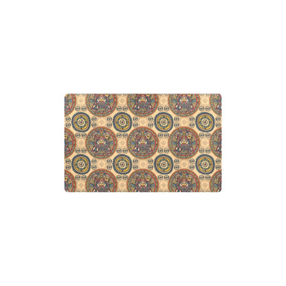 Calendar Aztec Pattern Print Design 02 Kitchen Mat