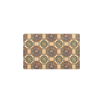 Calendar Aztec Pattern Print Design 02 Kitchen Mat