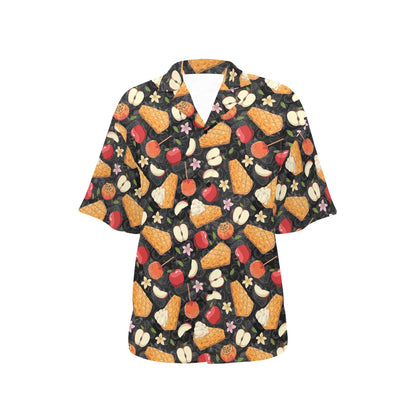 Apple Pie Pattern Print Design 01 Women's Hawaiian Shirt