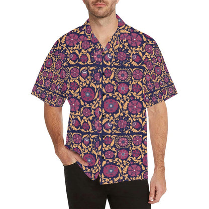 Suzani Print Design LKS303 Men's Hawaiian Shirt