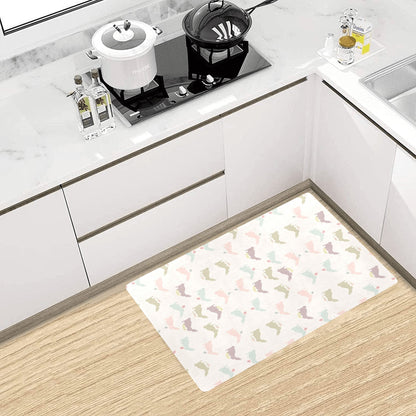 Bunny Pattern Print Design 05 Kitchen Mat