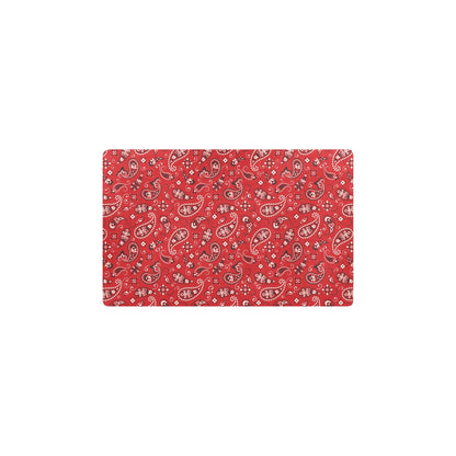 Bandana Paisley Red Print Design LKS3011 Kitchen Mat